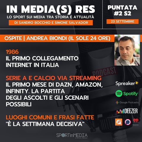 #2 S2 | Ospite Andrea Biondi (Il Sole 24 Ore) - Serie A e calcio via streaming: DAZN, Amazon, Infinity e la questione ascolti
