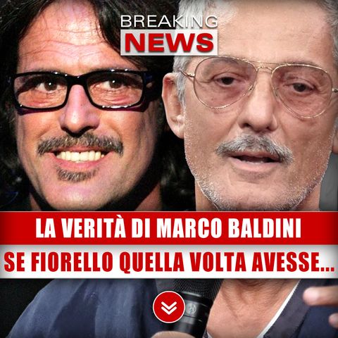 La Verità Di Marco Baldini: Se Fiorello Quella Volta Non Avesse...