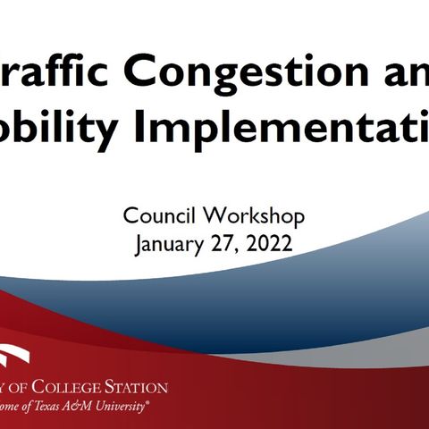 College Station city council discusses traffic congestion report