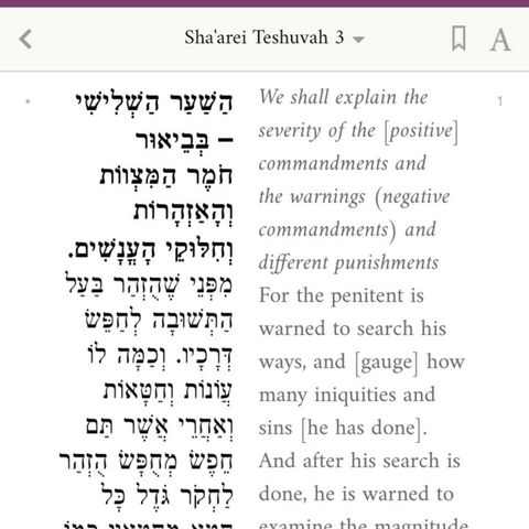 Sharei Teshuva (after 1st minute)