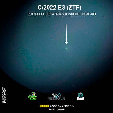 C/2022 E3 (ZTF) en tránsito cerca de la tierra para ser astrofotografiado.