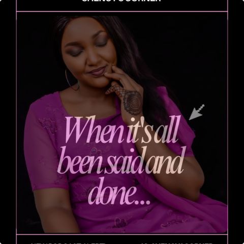 When it's all been said and done...