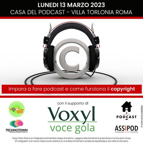 Voxyl Voce Gola alla "CASA DEL PODCAST" 13-03-2023