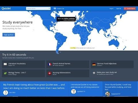 Quizlet Virtual Flashcards Tutorial