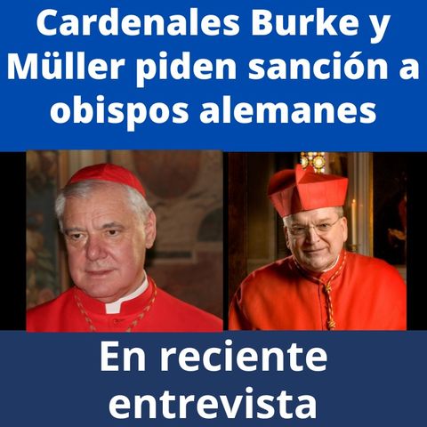 Cardenales Burke y Müller piden que obispos alemanes herejes sean sancionados.