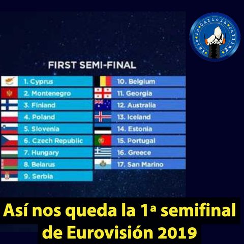 T.I.G.C. Así nos queda la 1ª semifinal de Eurovisión 2019 (2x16)