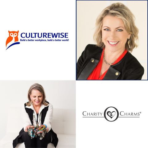 3C AMPLIFIED Mary Hall with CultureWise Consulting and Kay McDonald with Charity Charms