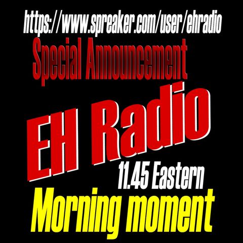 EHR 676 Morning moment SPECIAL virus in Canada Mar 16 2020