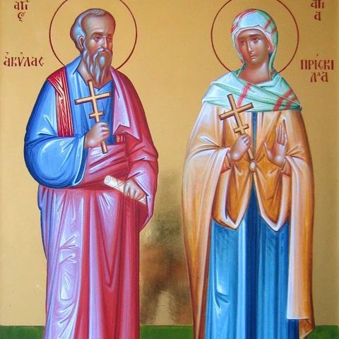 Santos Priscila y Aquila, esposos mártires