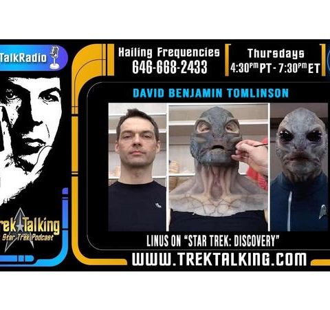 David Benjamin Tomlinson - Linus on Star Trek Discovery - joins us Live