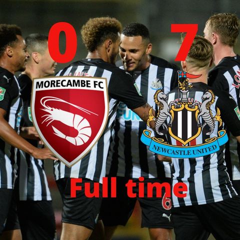 Morecambe 0-7 Newcastle - Magpies run rampant in League Cup tie