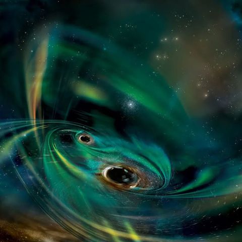 Pair of Supermassive Black Holes Share a 'Meal' for the First Time