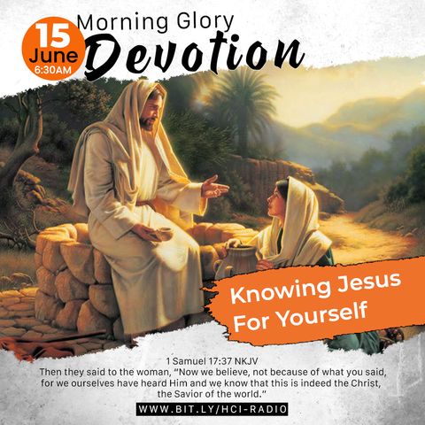 MGD: Knowing Jesus for Yourself