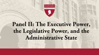 Panel II: The Executive Power, the Legislative Power, and the Administrative State