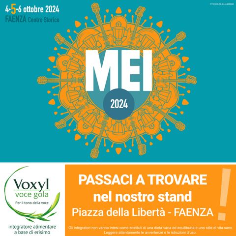 Voxyl Voce Gola al "MEI" 2024 di Faenza