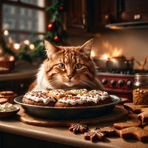The Culinary Cat Caper: An Unplanned Feast