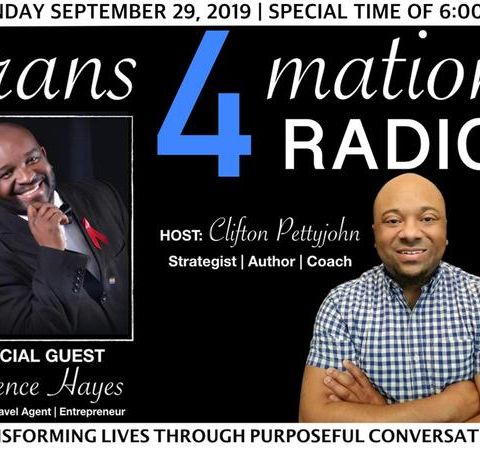 S1 E9: Clarence Hayes Joins Clifton Pettyjohn on TRANS4MATION RADIO