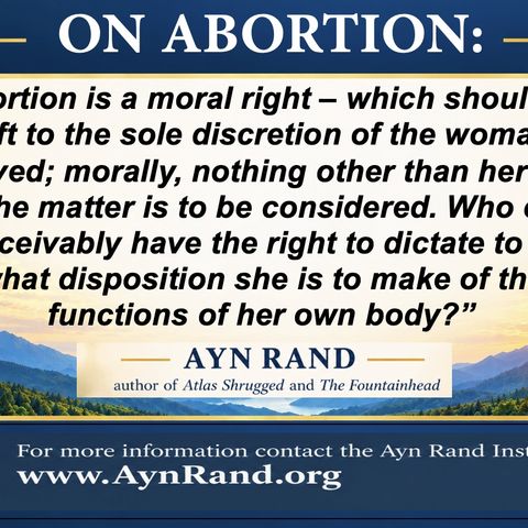 ON ABORTION: