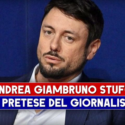 Andrea Giambruno Stufo: Le Pretese Del Giornalista!