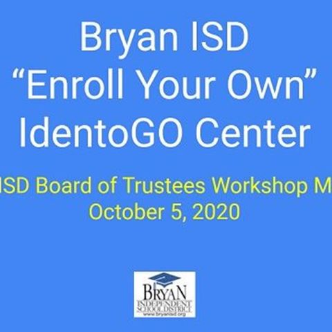 Bryan ISD school board considering getting into the fingerprinting business