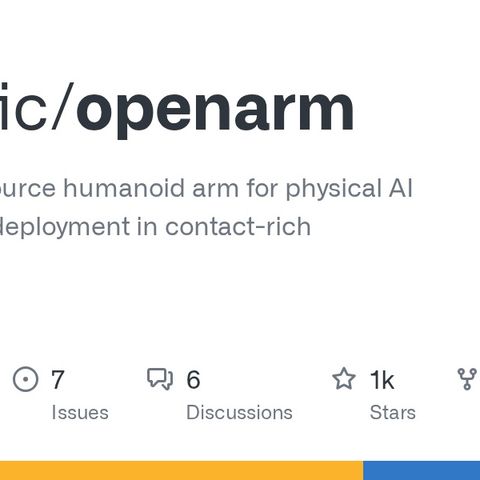GitHub - enactic/openarm: A fully open-source humanoid arm for physical AI research and deploymen...