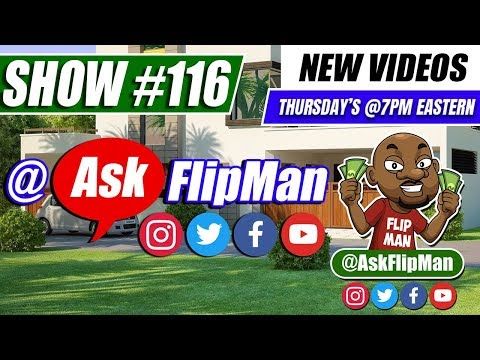 How to Wholesale Real Estate With No Money - Ask Flip Man You Live Show 116 [Flippinar]