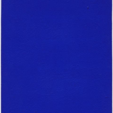 1. Critico - Yves Klein, Monochorme bleu sans titre