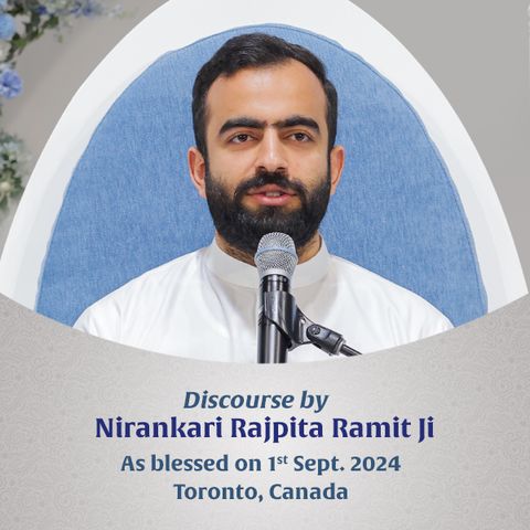 Toronto Canada, September 01, 2024: Discourse by Nirankari Rajpita Ji