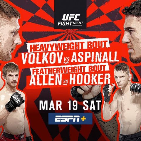 UFC Fight Night: Alexander Volkov vs. Tom Aspinall On ESPN+