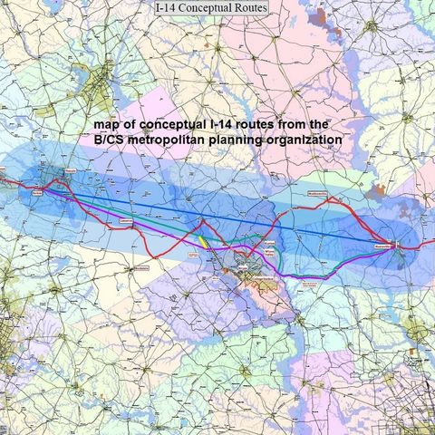 Bryan city council gets update on I-14 and a proposed freeway between Freeport and Hempstead