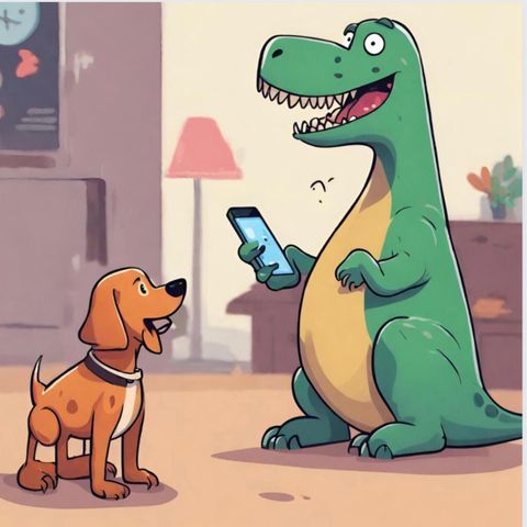 El what app de Anita y el Tirano Rex