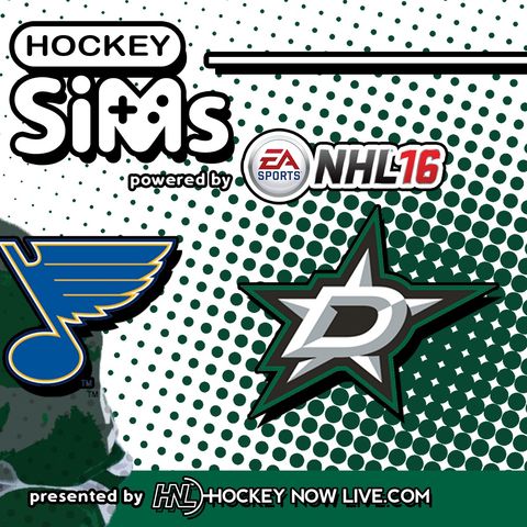 Blues vs Stars: Game 2 (NHL 16 Hockey Sims)