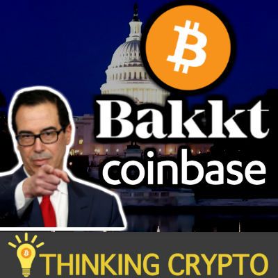 BITCOIN & CRYPTO Stock Crash - Mnuchin Hires Coinbase CLO - Bakkt $300M Funding - Tezos $200M