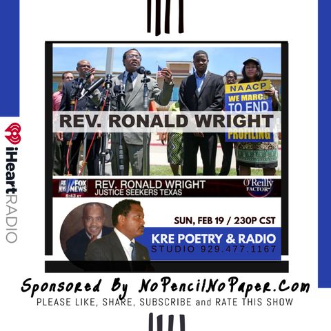 KRE POETRY AND RADIO - EP 18 (GUEST:  REV. RONALD WRIGHT)