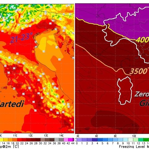 Previsioni 29-31 ottobre: settimana di sole, lo zero termico vola verso i 4000 metri