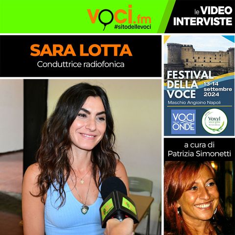 SARA LOTTA su VOCI.fm dal Festival della Voce 2024