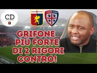 2 rigori contro ma il GENOA evita la sconfitta. Arbitraggio da sospiri le partite però vanno chiuse