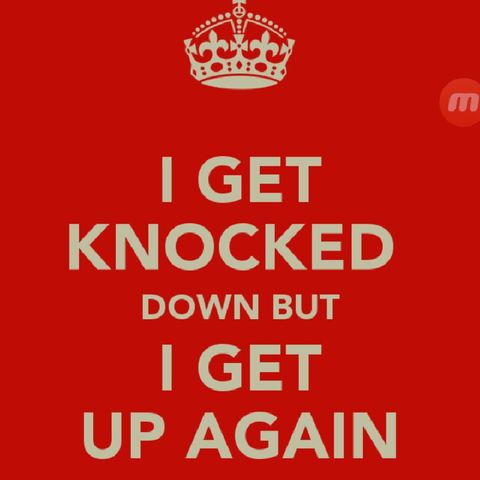 get knocked down