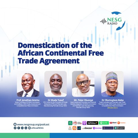 Domestication of the African Continental Free Trade Agreement (AfCFTA)