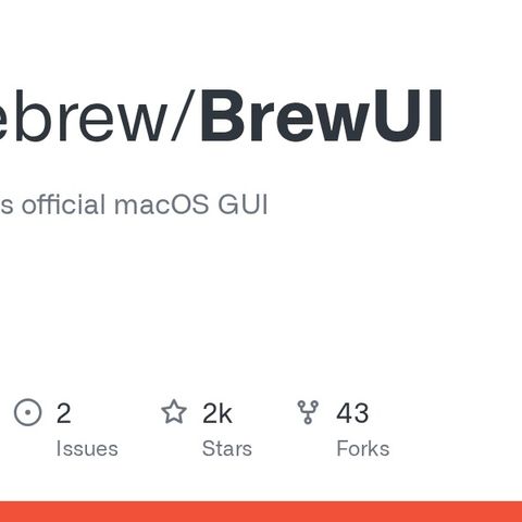 GitHub - Homebrew/BrewUI: 📺 Homebrew’s official macOS GUI
