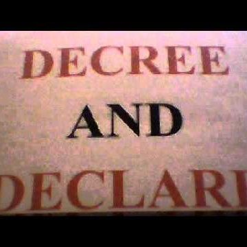 DECREE & DECLARE the Word of God