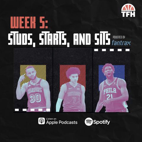 NBA Week 5: Studs & Duds + Start, Sit, and Stream