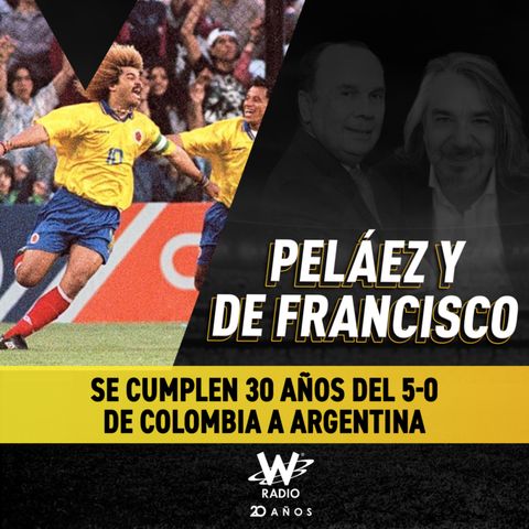 Se cumplen 30 años del 5-0 de Colombia a Argentina