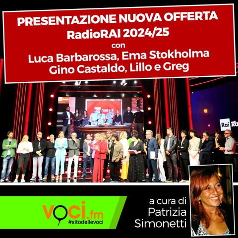 LUCA BARBAROSSA, EMA STOKHOLMA e GINO CASTALDO su Voci.fm