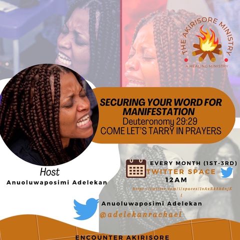 ARISE IT’S 2023 : SECURING YOUR WORD FOR MANIFESTATION January Edition Day 3
