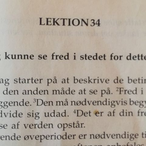 Lektion 34. Et Kursus I Mirakler.