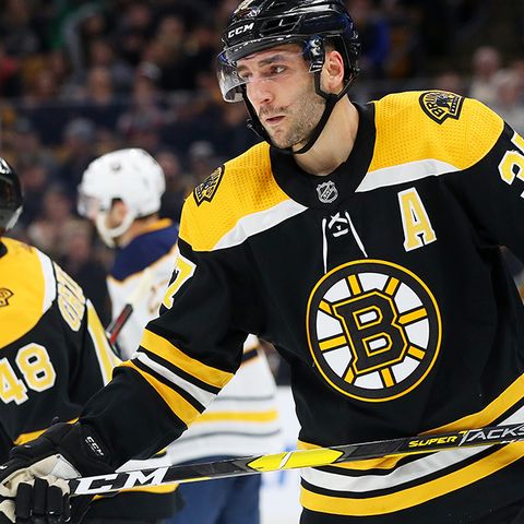 Bruins Star Patrice Bergeron Offers Patriots Support