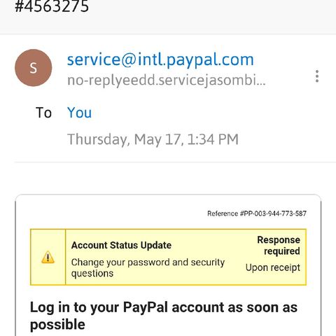 Don't Get Fooled By Fake PayPal Emails