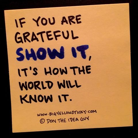 Show Gratitude : BYS 313