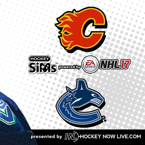 Flames vs Canucks (NHL 17 Hockey Sims)